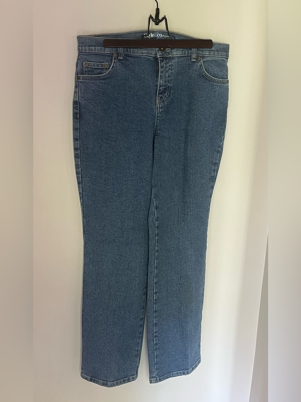 Style & Co. Women's Straight-Leg Jeans in Blue Wash